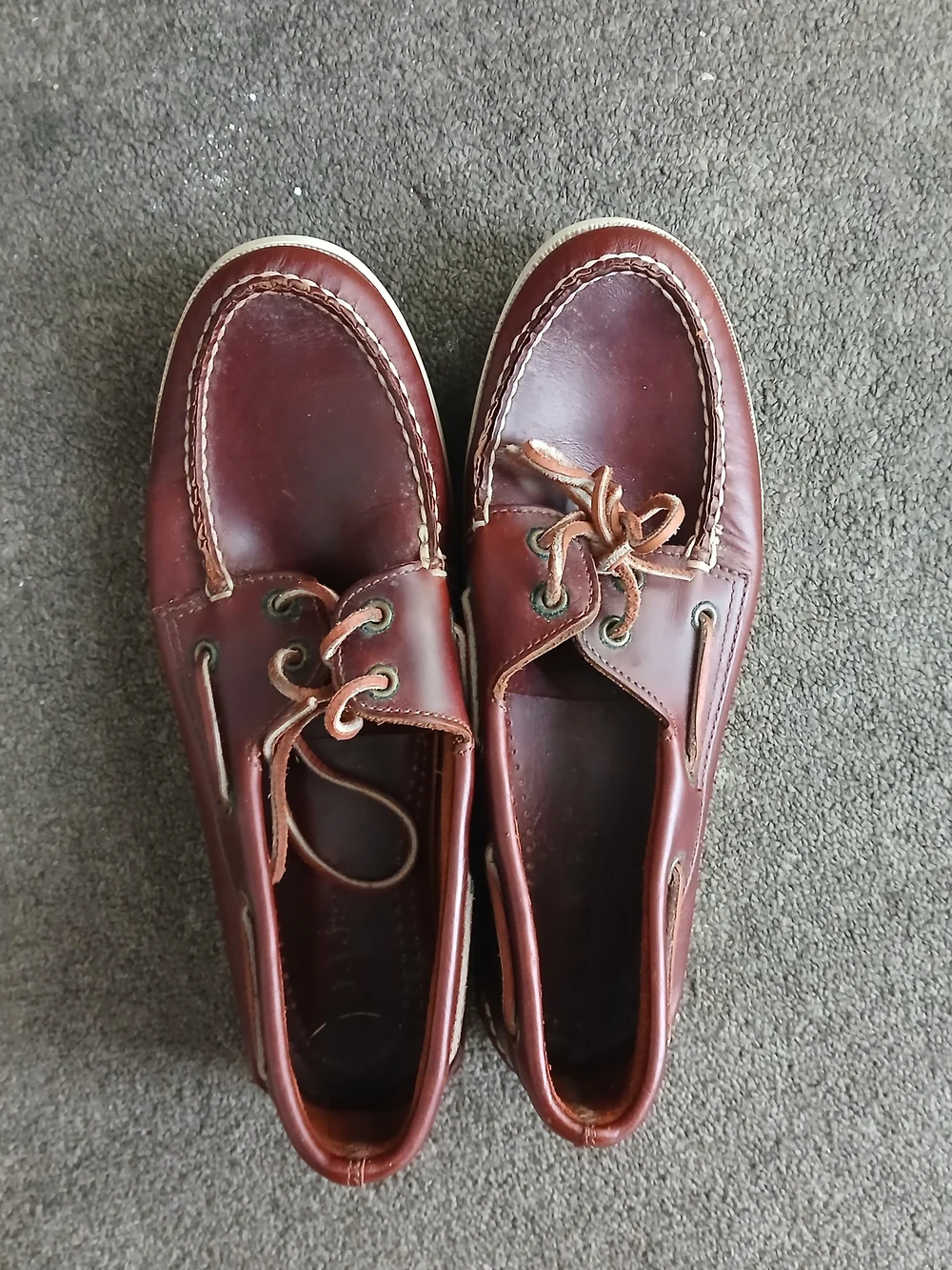 L.L.Bean Classic Brown Leather Boat Shoes - Size 10M